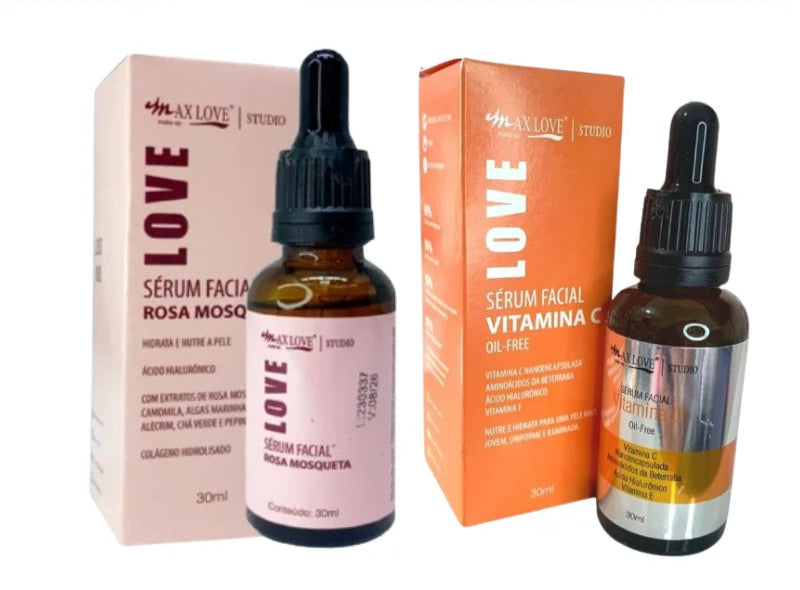 Sérum Facial Rosa + Vitamina C - Max Love