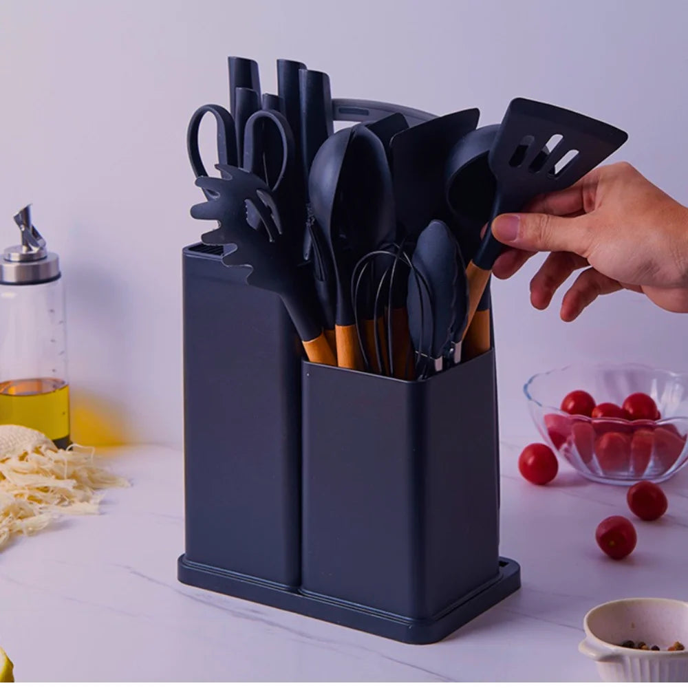 Kit Completo com 19 Utensílios Essenciais para Cozinha