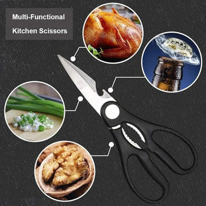 Conjunto de Facas  6 Peças - Faca Chef, Faca para Frutas e Facas de Aço Inoxidável Black Wave