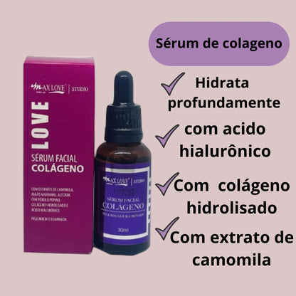 Kit Max Love Skin Care 4 em 1 – Colágeno e Hidratação Intensa