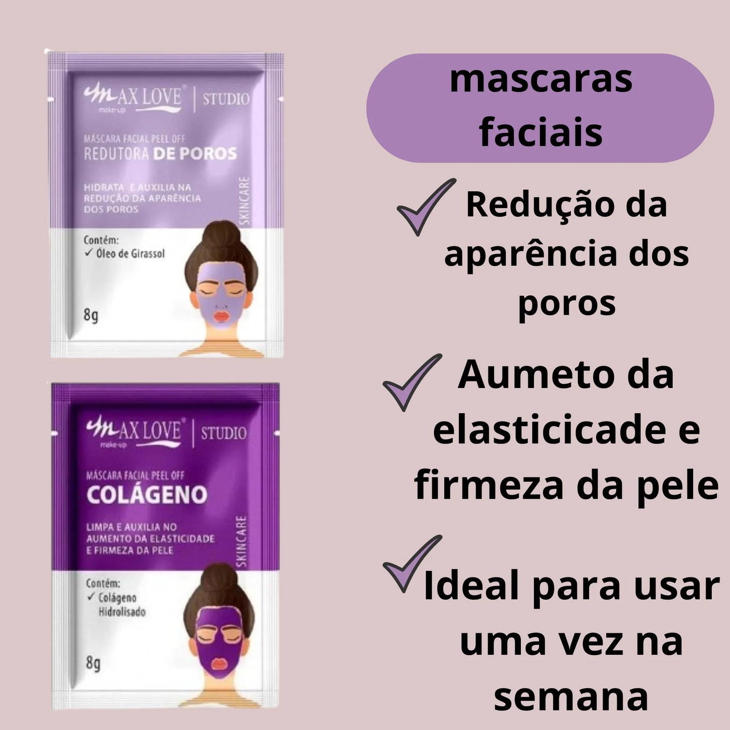 Kit Max Love Skin Care 4 em 1 – Colágeno e Hidratação Intensa