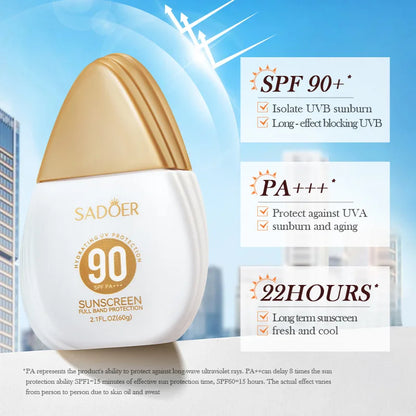 Protetor Solar SPF 90+ para Rosto e Corpo